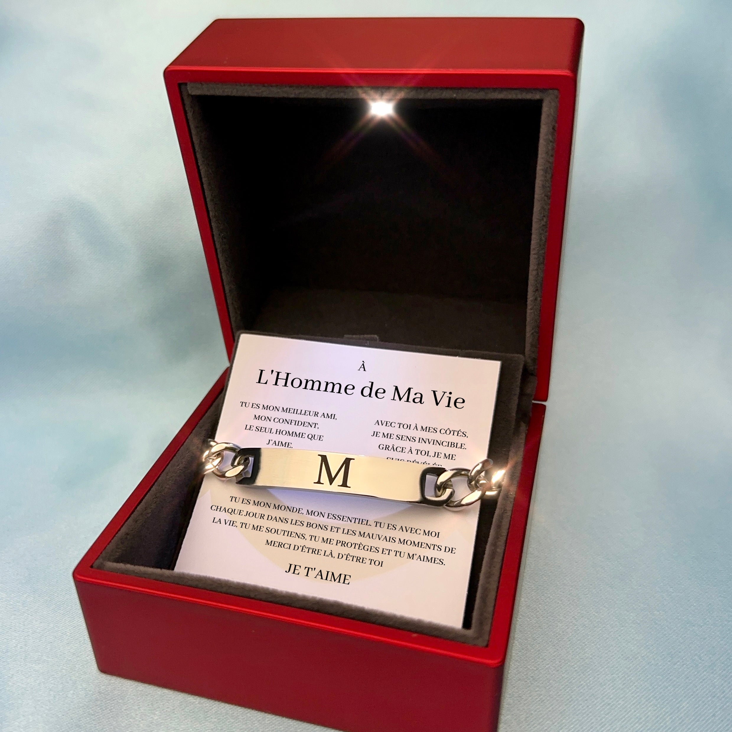 Bracelet box “To the Man of My Life”